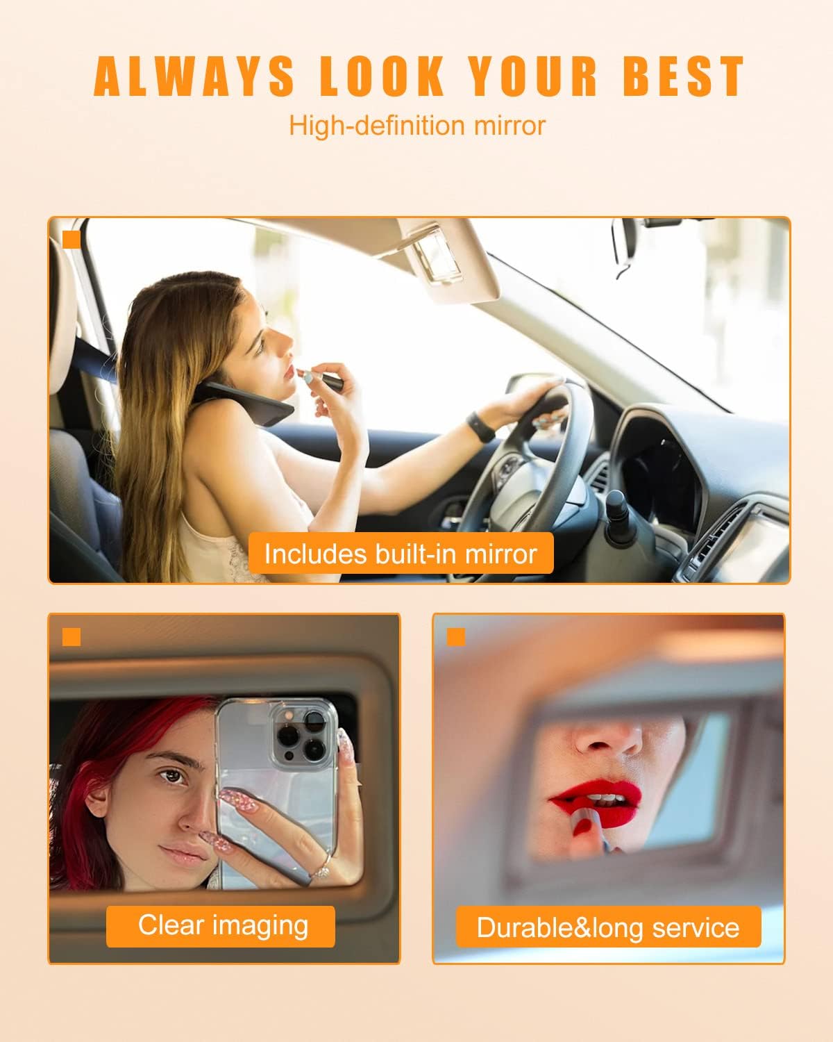 OCPTY Left & Right Sides Beige Sun Visor with Sunroof Fit for 2008 2009 2010 2011 2012 2013 for Toyota for Highlander