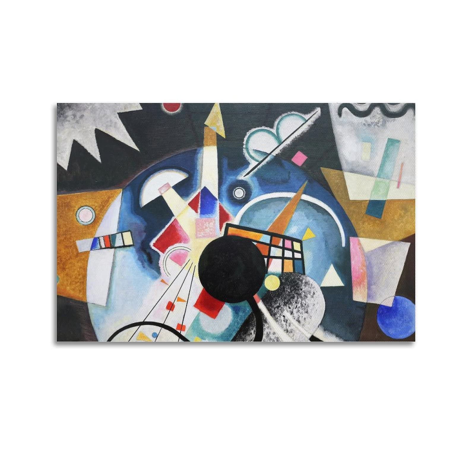 JAHER A Centre by Wassily Kandinsky Art Poster Painting Wall Art Living Room Painting 12x18inch(30x45cm)