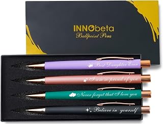InnoBeta Daughter Gifts, Ballpoint Pen Set of 4, Gift Ideas for Daughter on Birthday, Christmas