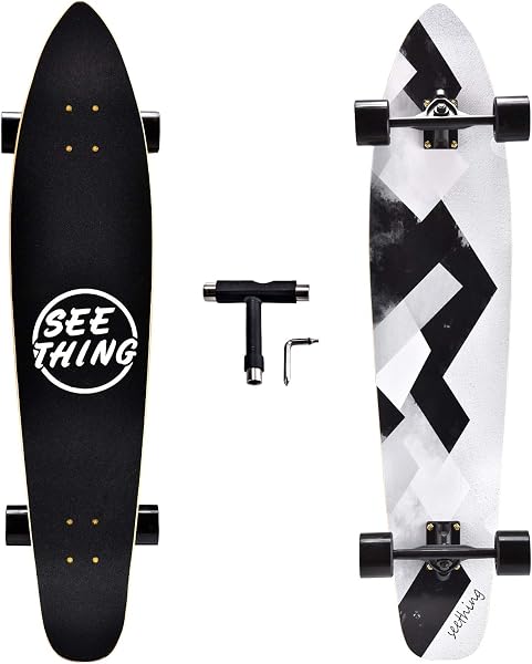 Seething 42in Pintail Longboard for Cruising and Carving