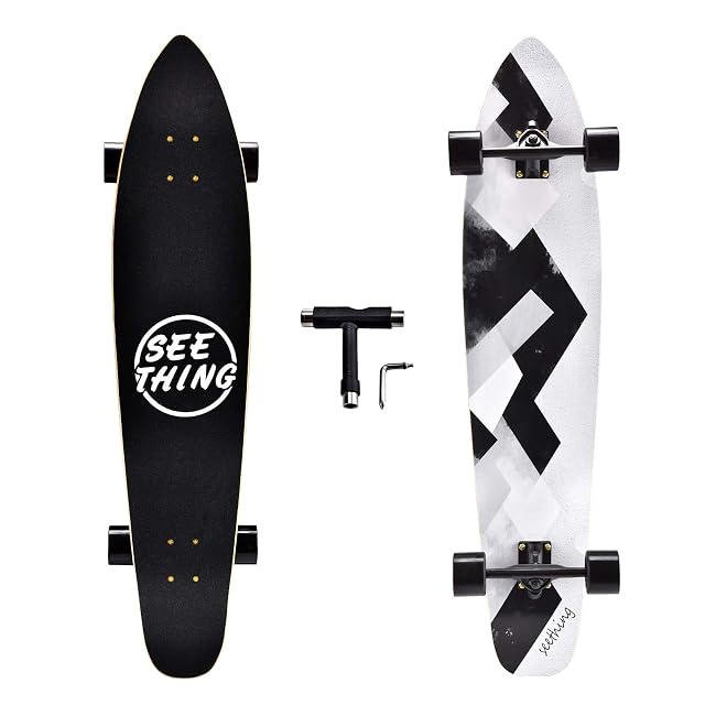seething 42 Inch Longboard Skateboard Complete Cruiser Pintail The Original Artisan Maple Skateboard Cruiser Pintail for Cruising Carving