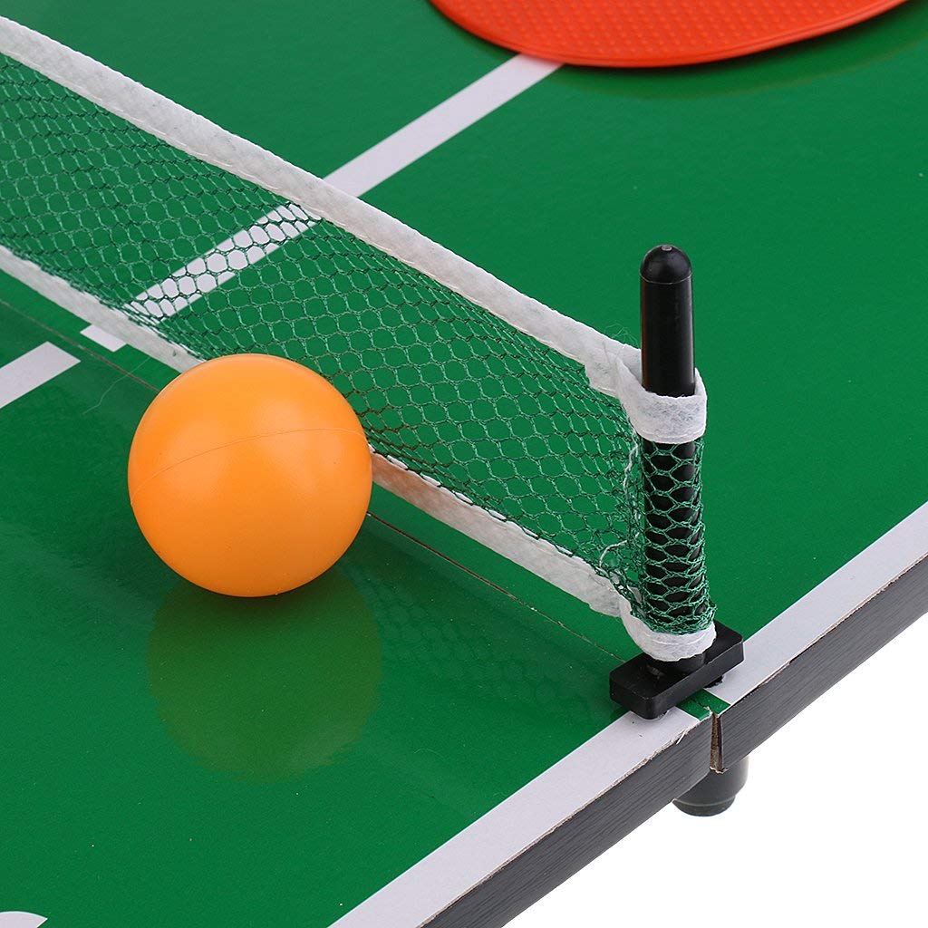 Mini Table De Ping-pong Portable 62cm + Raquettes, Balle Et Filet