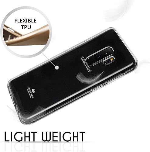 Miniatura 3 de GOOSPERY Funda transparente para Samsung Galaxy S9 Plus (2018) Funda delgada de goma TPU (transparente)