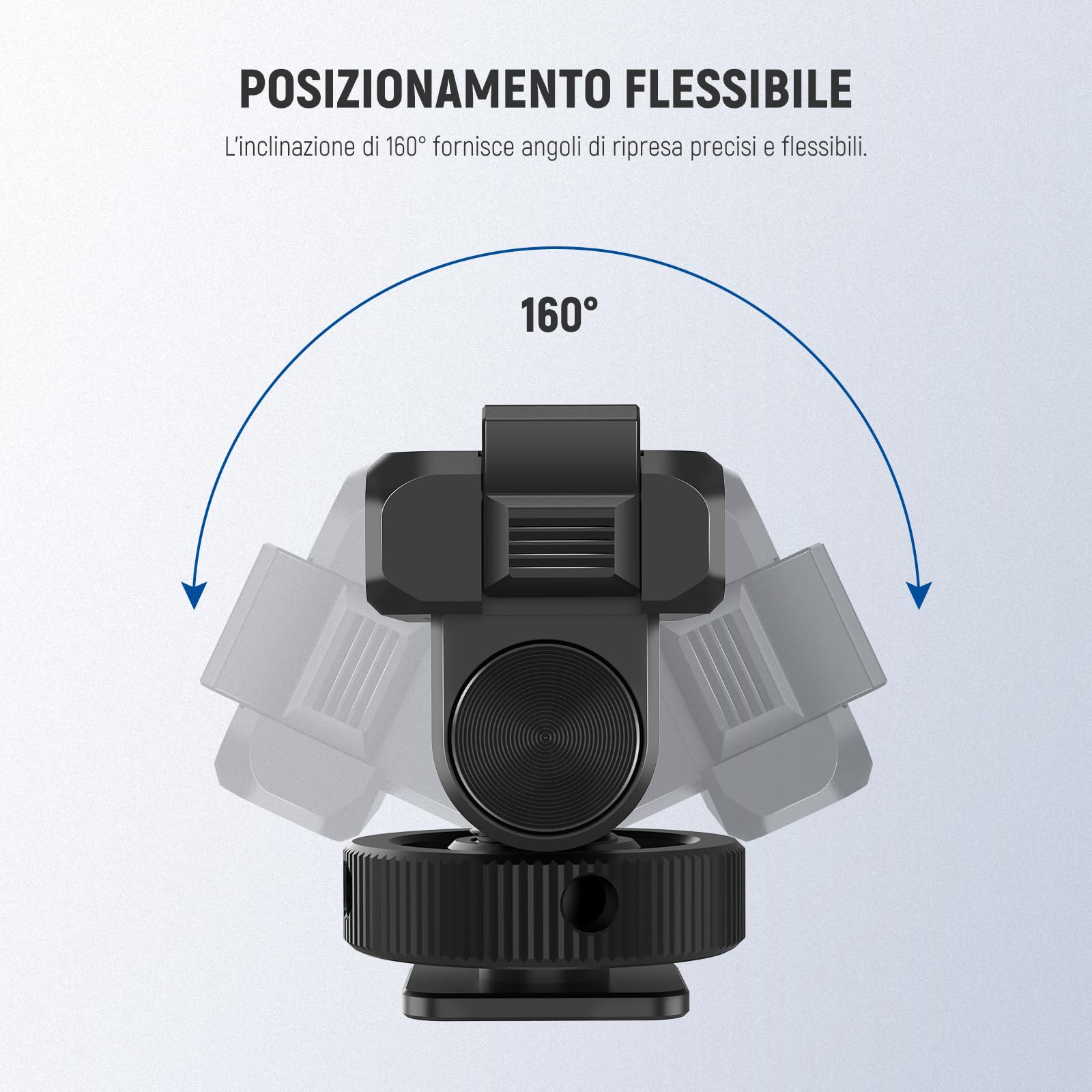 NEEWER BASICS Adattatore Supporto Magnetico a Sgancio Rapido Compatibile con DJI Osmo Nano, Base Magnetica Resistente a Doppia Direzione per Accessori Action Cam, per Registrazione Video Vlog, AC057