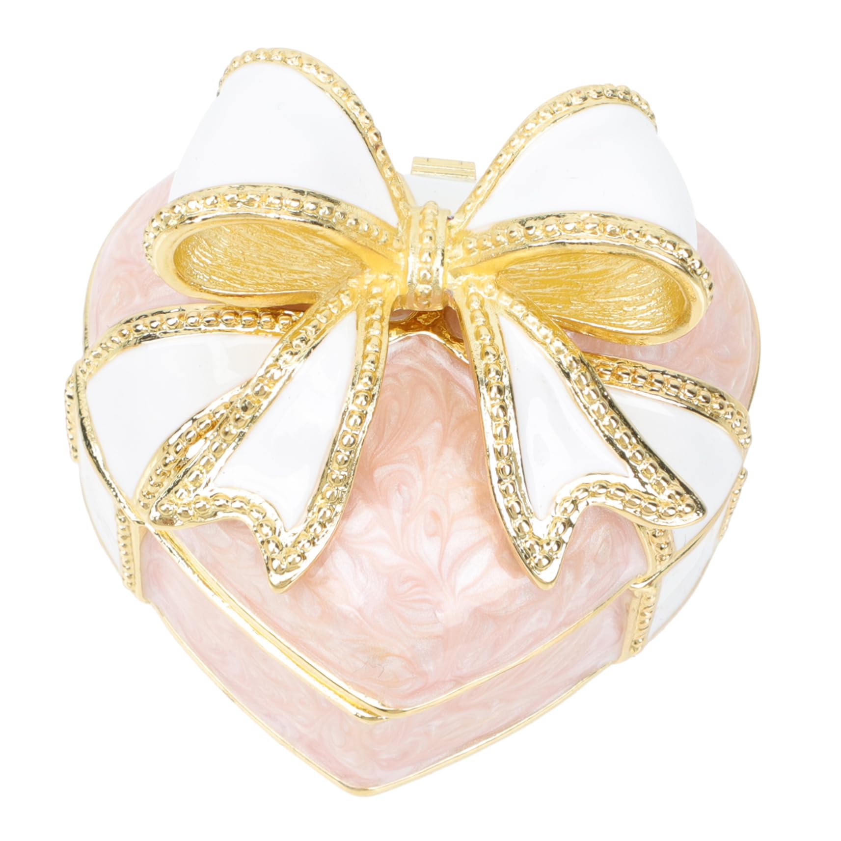 SOIMISS 2piezas Organizador De Joyería Forma De Corazón Lazo Caja De Almacenamiento Para Anillos Collares y Pendientes Para Cumpleaños