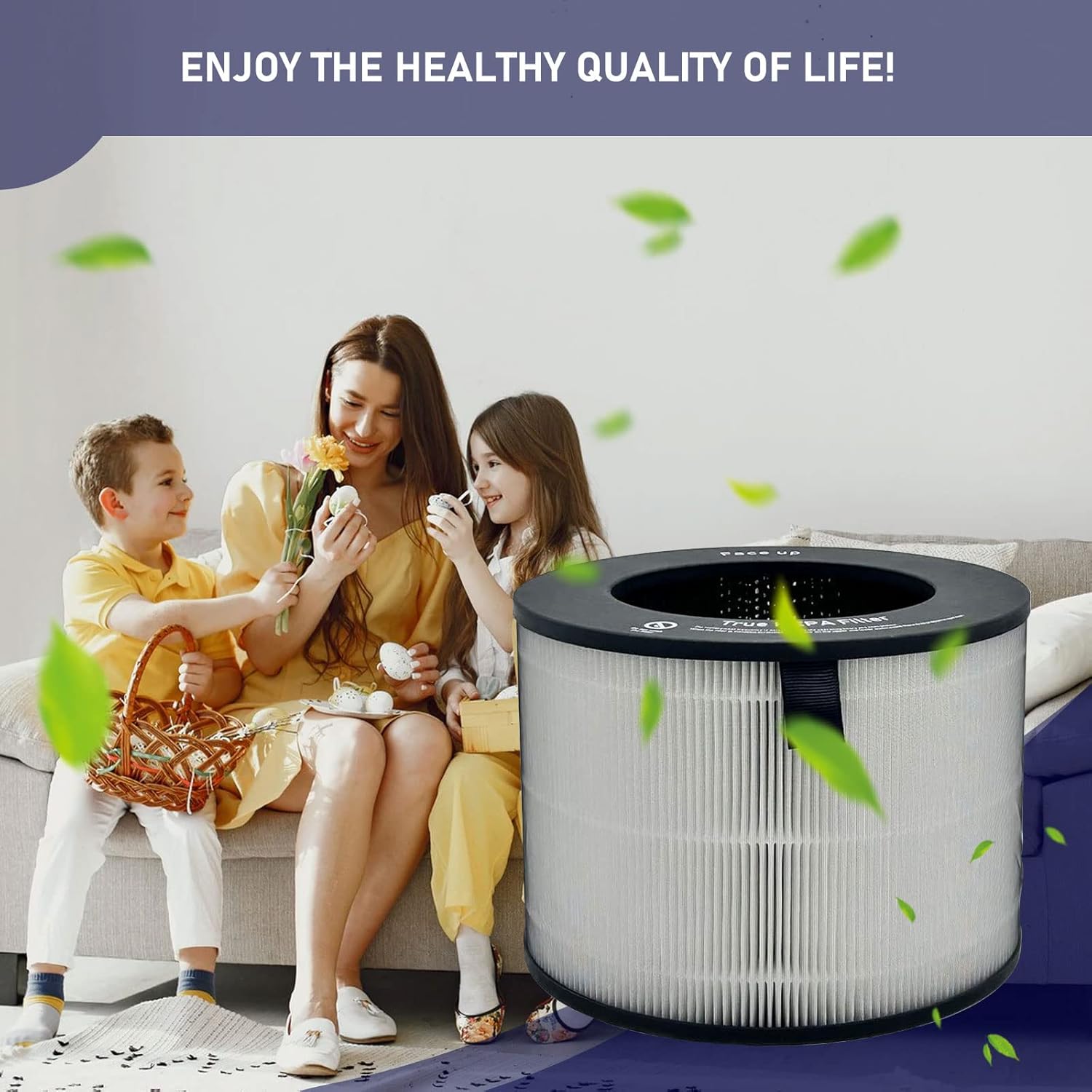 U9CV2B HEPA Filter Replacement Compatible with LG PuriCare AeroTower Fan U9CV2B / U9CS1C / U9CV1C Air Cleaner Purifier, 3-in-1 True HEPA Filter Replacement,1 Pack