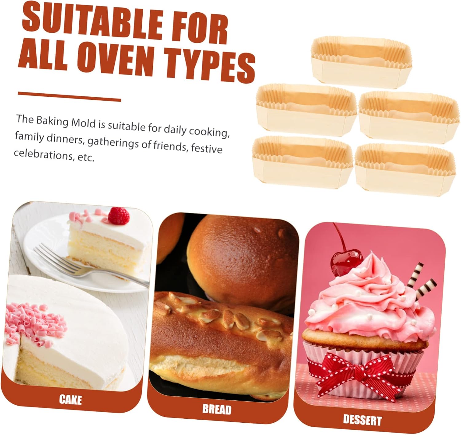 1set Wooden Heat-resistant Loaf Pan Baking Tray for Bread and Cakes Sturdy Kitchen Supply for All Oven Types for Baking Enthusiasts