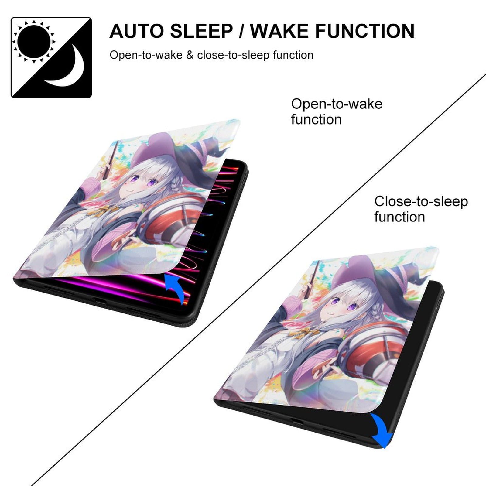 Amazon.co.jp: タブレットケース 魔女の旅々 イレイナ ipad