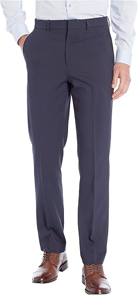 men's easy slim tapered fit khaki stretch pants