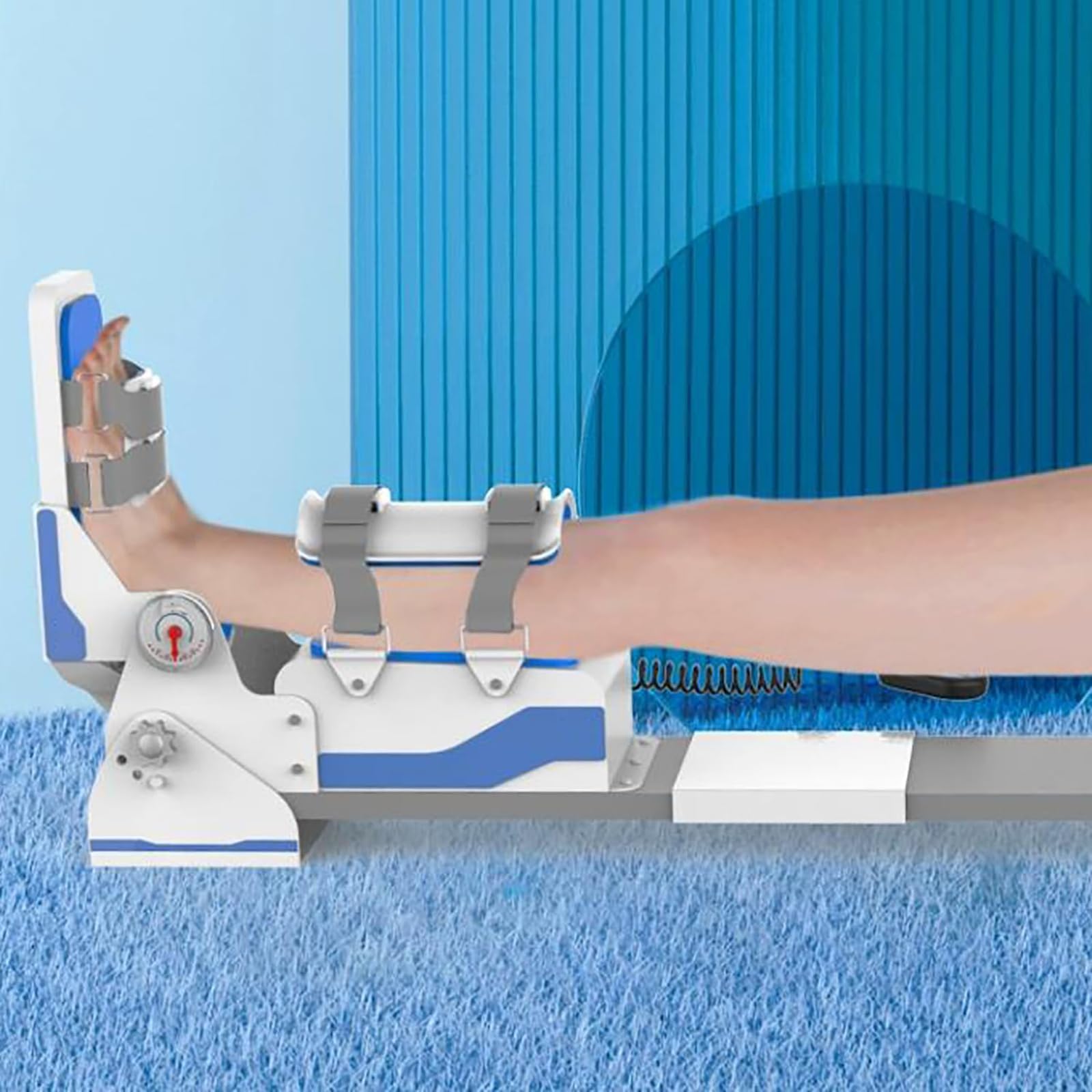 Ejercitador Eléctrico De Estiramiento De La Articulación Del Tobillo, Equipo De Rehabilitación De Tobillo Con Control Remoto, Ángulo De Dorsiflexión Y Flexión Plantar De 40°, Para Rehabilitación