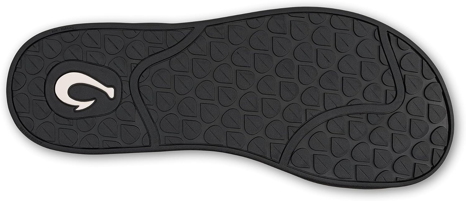 OLUKAI Southshore Women's Everyday Leather Sandals, Full-Grain Leather, Non-Marking Rubber Traction Pads & Compression Molded Footbed