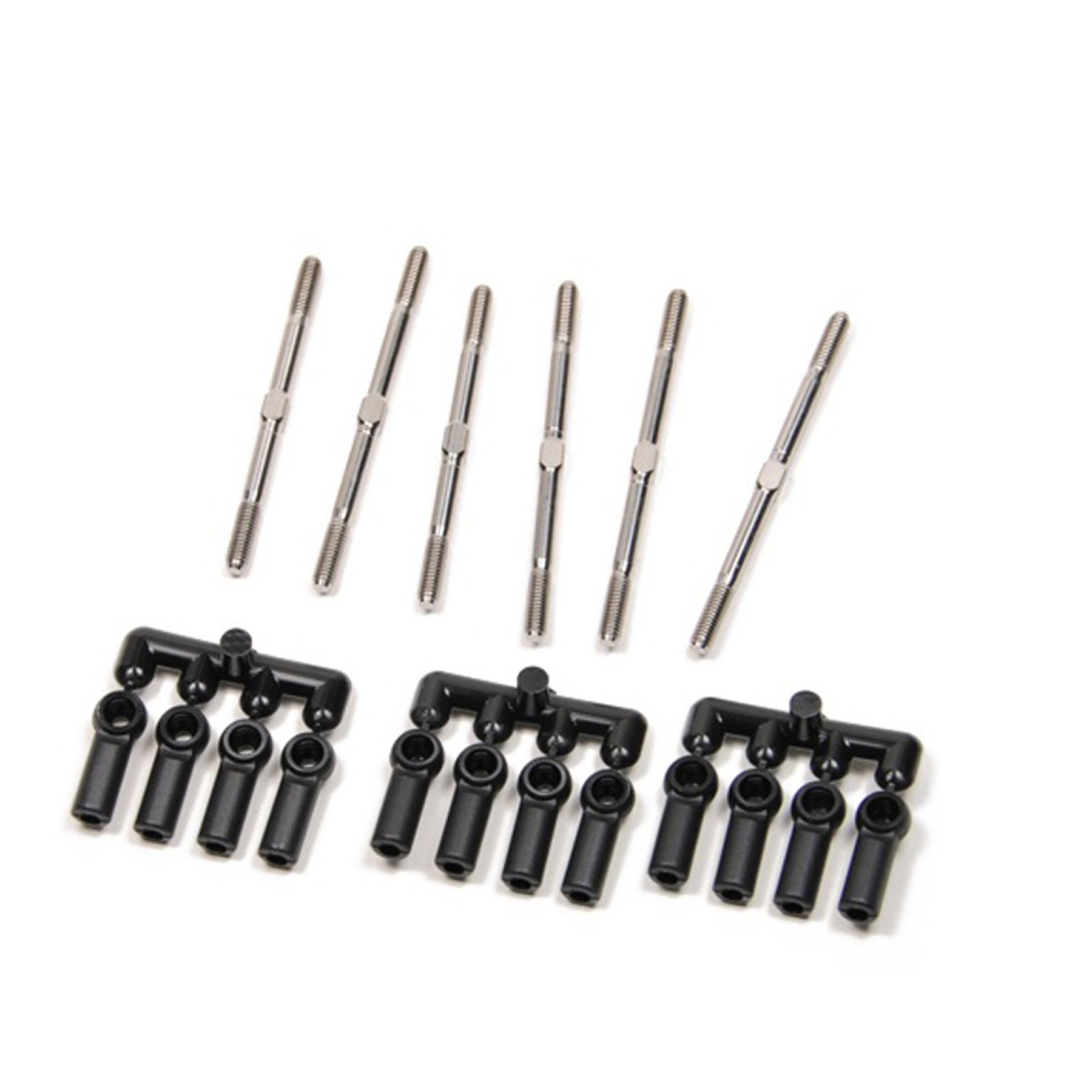Lunsford Racing Kyosho Lazer ZX6.6 Super Duty Ti Turnbuckle + 4.8mm Ball Cup Kit