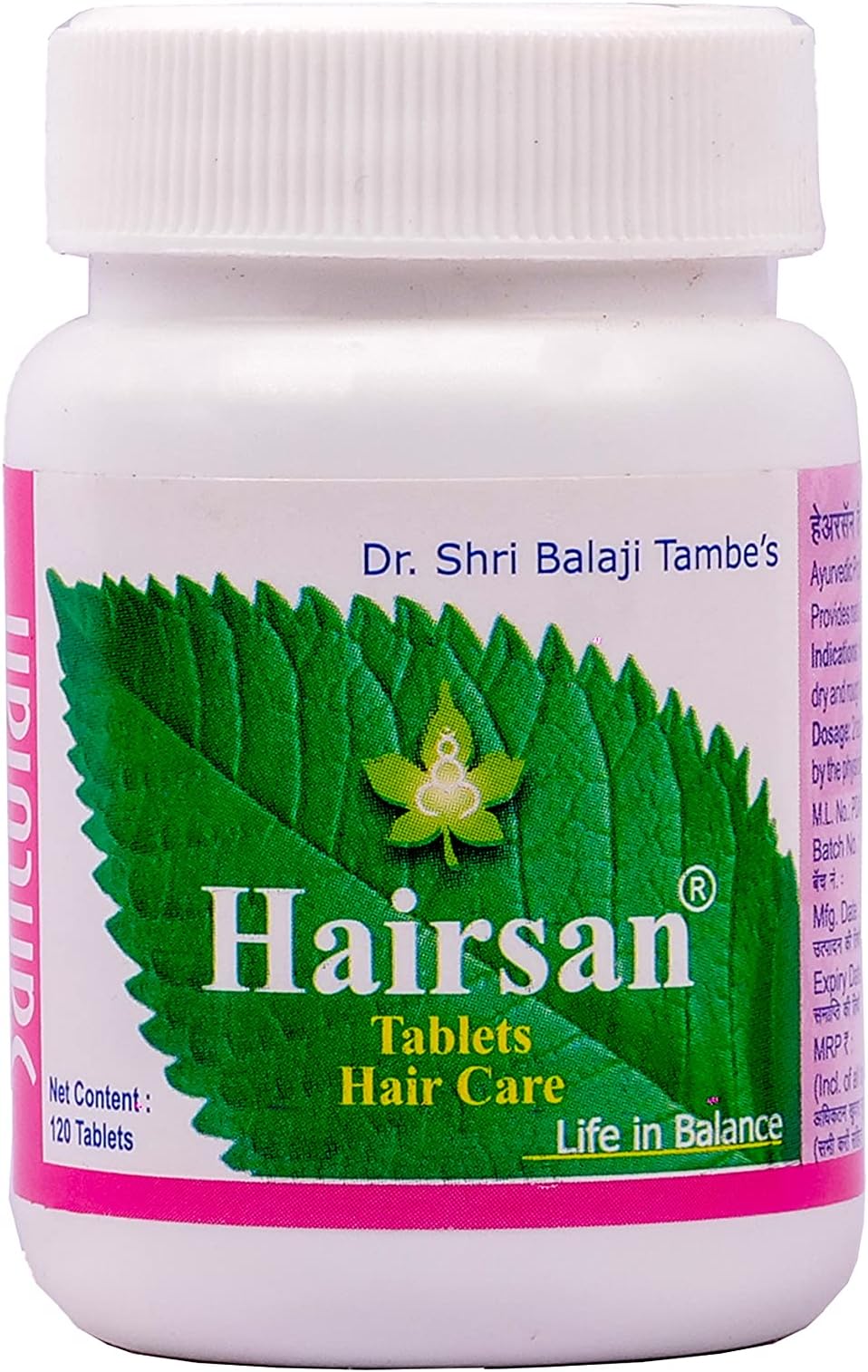 Santulan Ayurveda, Hairsan Tablet-120Tabs Each, (Pack Of 1), For Hair Care and get Golden Oldie Herbs®, Sukanthi Pills-1gm