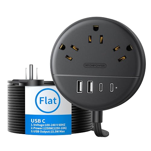 NTONPOWER 15 ft Flat Extension Cord Cruise Approved