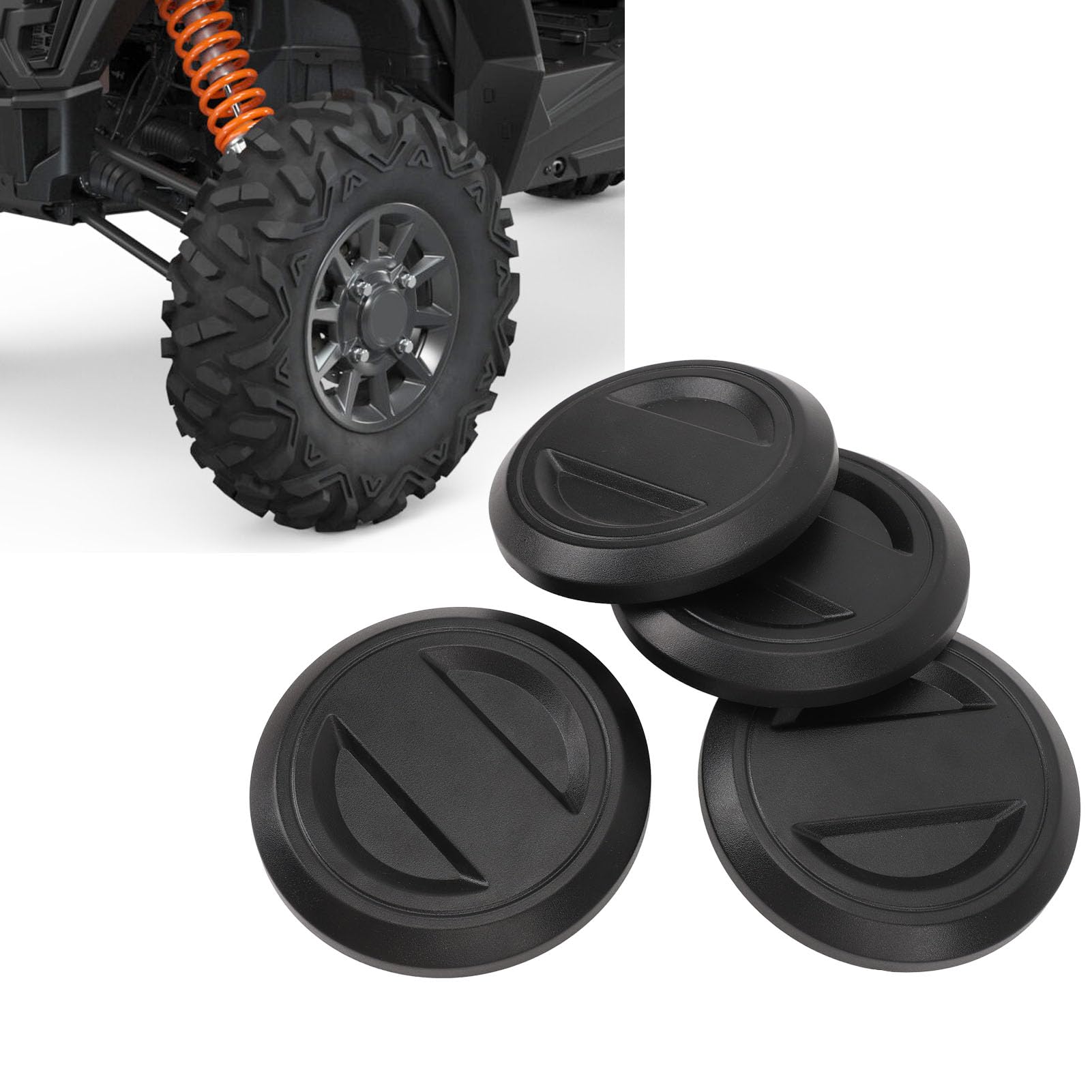Srliya 4Pcs Moyeu De Roue Center Cap 1522872 ‑ 655 De Protection Résistant À La Chaleur Roue Pneu Moyeu Rim Cap Couverture Remplacement pour RS1 XP 1000 XP Turbo