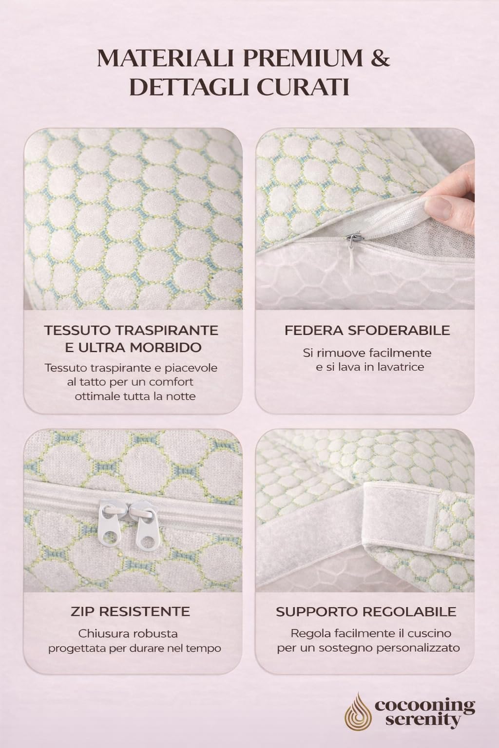 Cuscino Gravidanza XXL Cuscino Maternità Ergonomico 360° per Dormire in Gravidanza – Supporto per Pancia, Schiena, Fianchi e Gambe – Cuscino Allattamento con Fodera Lavabile