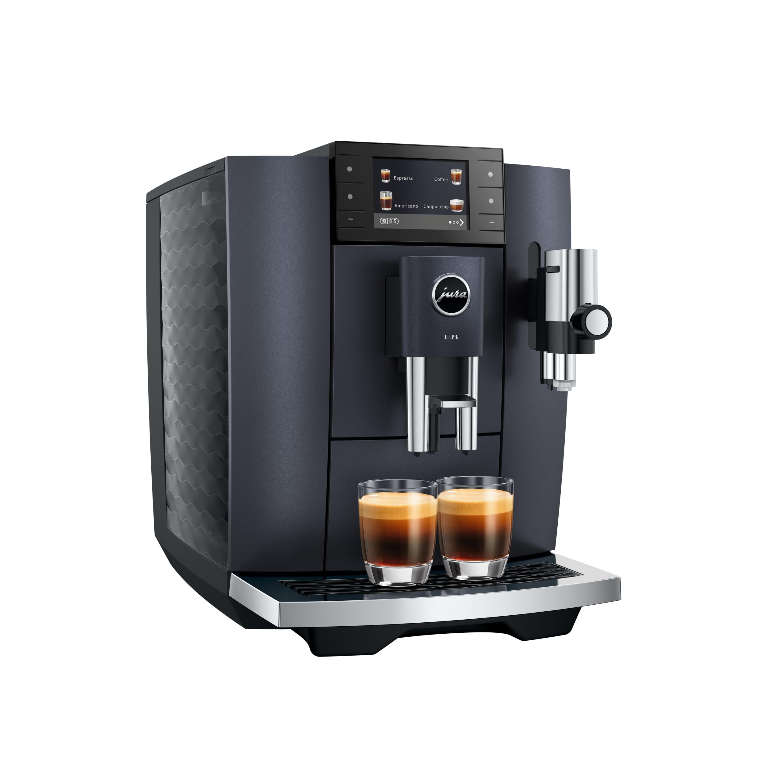 Jura - E8 Cosmic Black (ED) - Macchina da Caffè Automatica con 27 Specialità, Light Brew e Sweet Foam