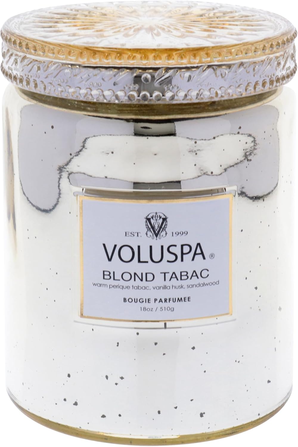 Voluspa Casa Pacifica, Large Candle Jar, 18 oz, 100 Hour Burn Time, All Natural Wicks and Coconut Wax for Clean Burning, Vegan, Poured in The USA