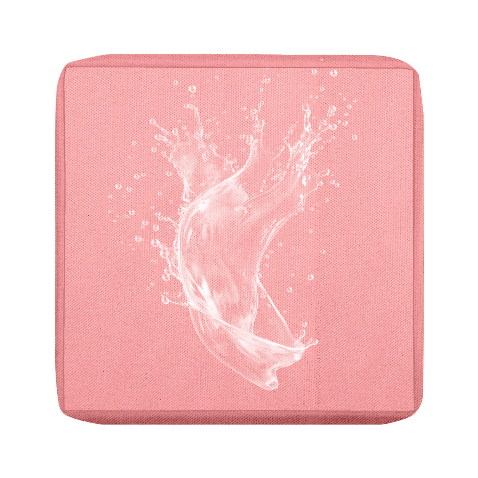 BXFUL Outdoor Patio Sofa Cushion Cover, Waterproof Stretch Replacement Seat Cushion Cover for Outdoor Furniture Garden Backyard with Zipper, Washable Furniture Cover (Pink,60x60cm(Pack of 1))