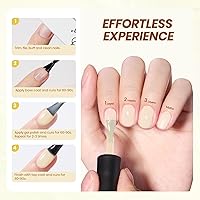 Vista 7 de Beetles - Esmalte de uñas de gel amarillo con velo de mantequilla, 0.5 onzas líquidas, base de esmalte de uñas de gel amarillo mantequilla