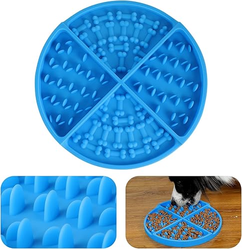 Dog Lick Treat mat Dog Slow Feeder Dog Licking Mat Pet Calming Mat Anxiety Relief Dog Cat Training Lick Wet Food Mat Perfect for Food Mat for Dogs