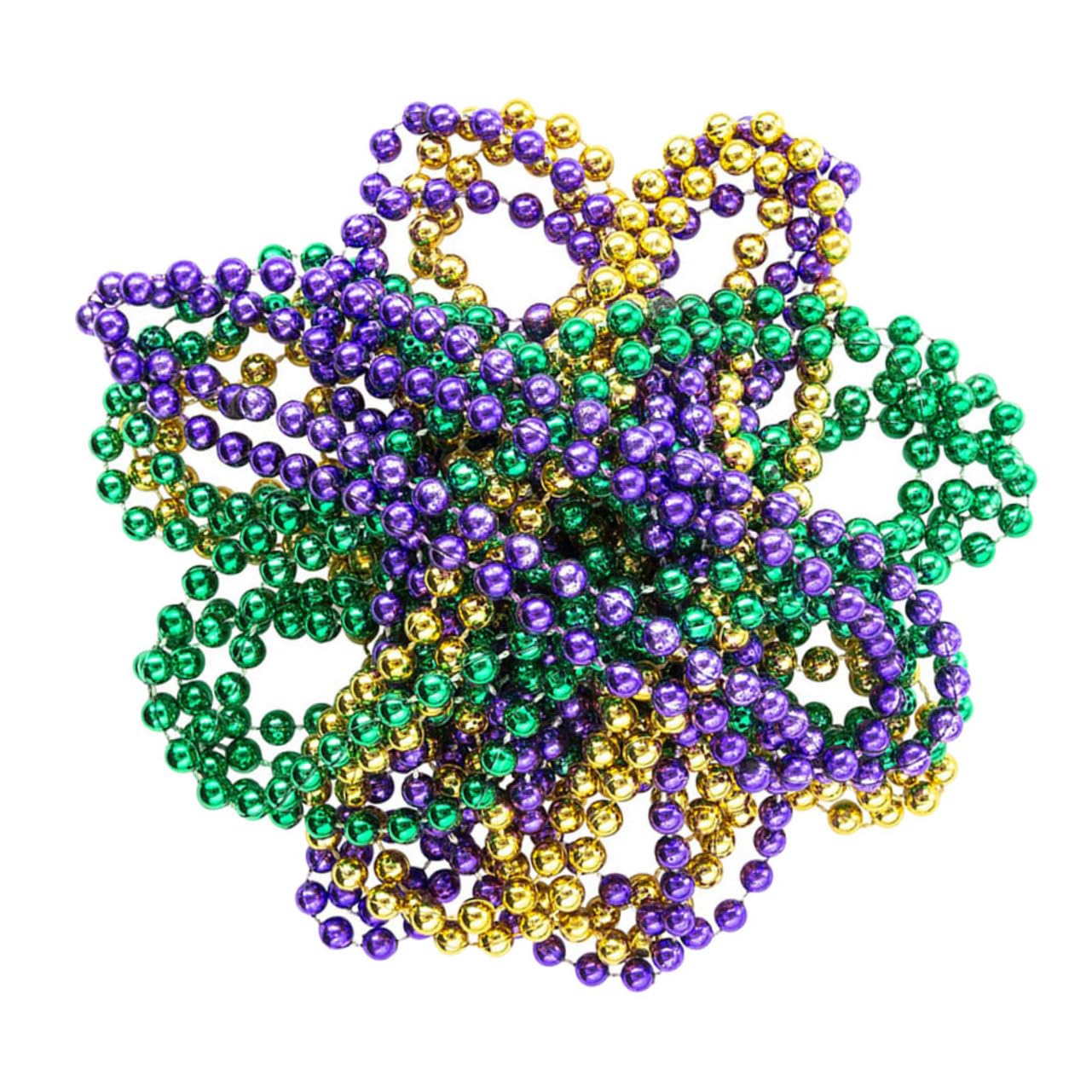 QUMIIRITY 15pcs Colorful Carnival Beads Necklaces Festive St Patrick Day Theme Party Accessories Adorable Beading Design for Memorable Celebrations