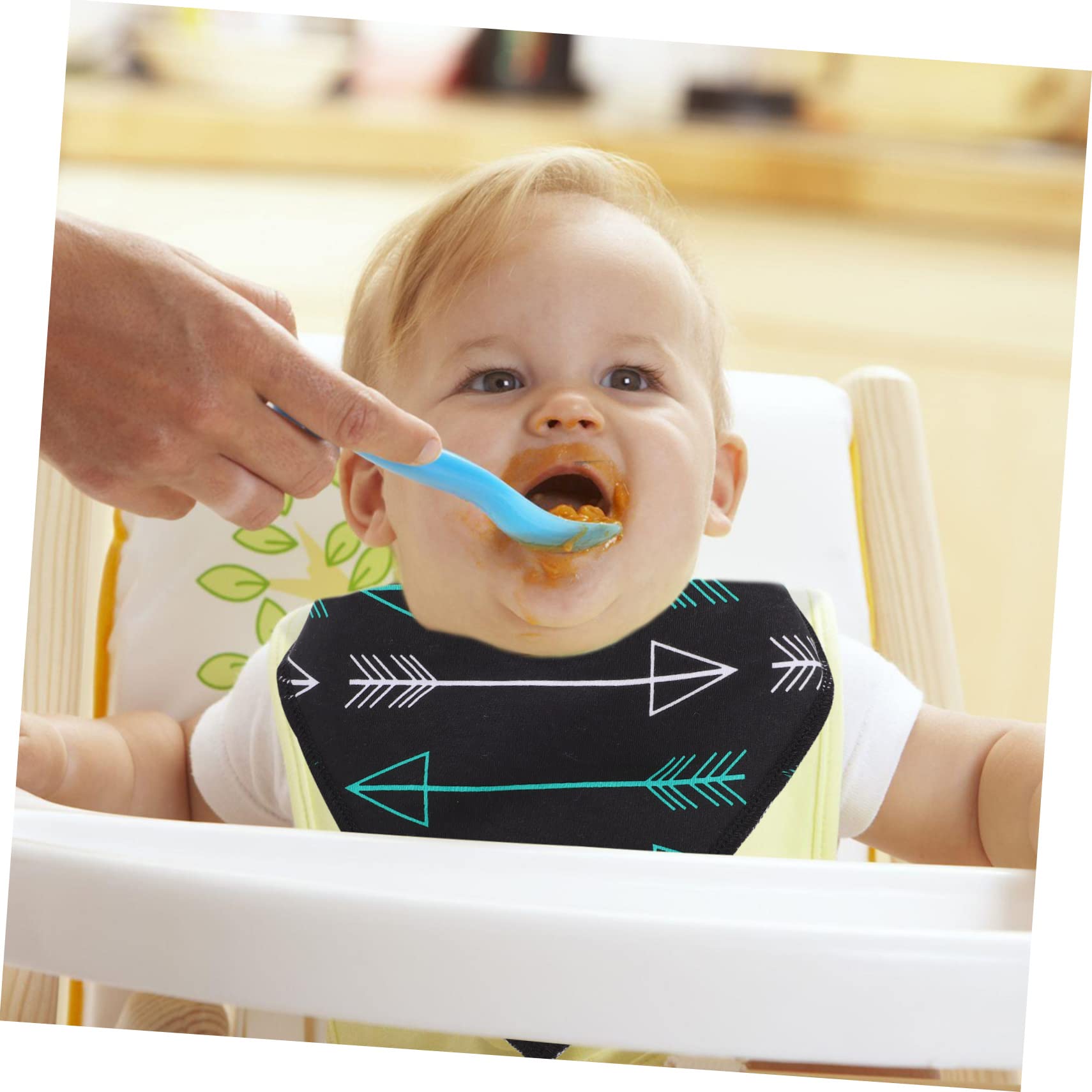 ibasenice Neugeborenes 12 Stk Lätzchen Dreieck Handtuch Mädchen Lätzchen Babylätzchen Baby- -Geschenk Baby Lätzchen 6 Monate füttern Doppelschicht dreieckiger Schal dribbeln neugeboren