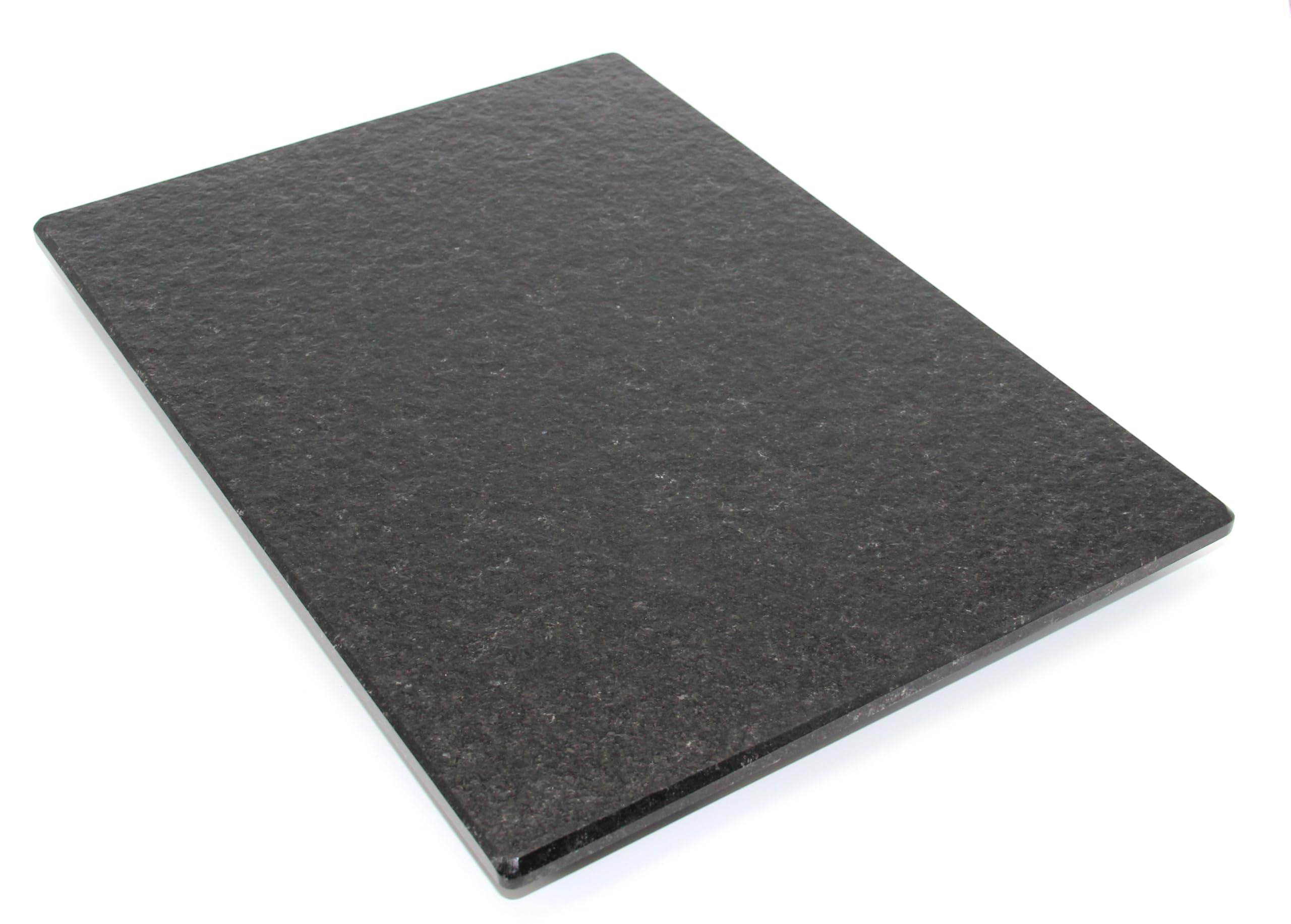 Deska do krojenia z kamienia, półmisek do serwowania, deska kuchenna, płyta z kamienia, podstawka, 2 rozmiary (strukturalna Nero Assoluto, 35 l x 25 B cm)