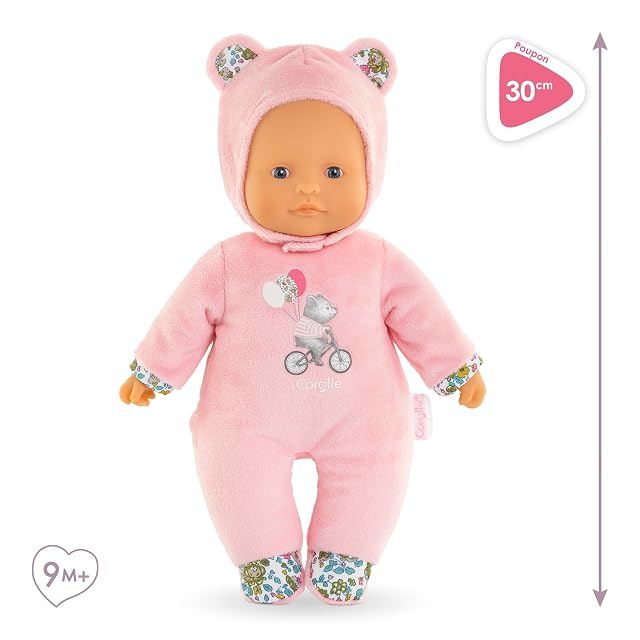Foto 2 de 7 de Corolle - Mon Doudou, Pti'Coeur Bear Rose, poupon, 30 cm, a Partir de 9 Meses, 9000100700