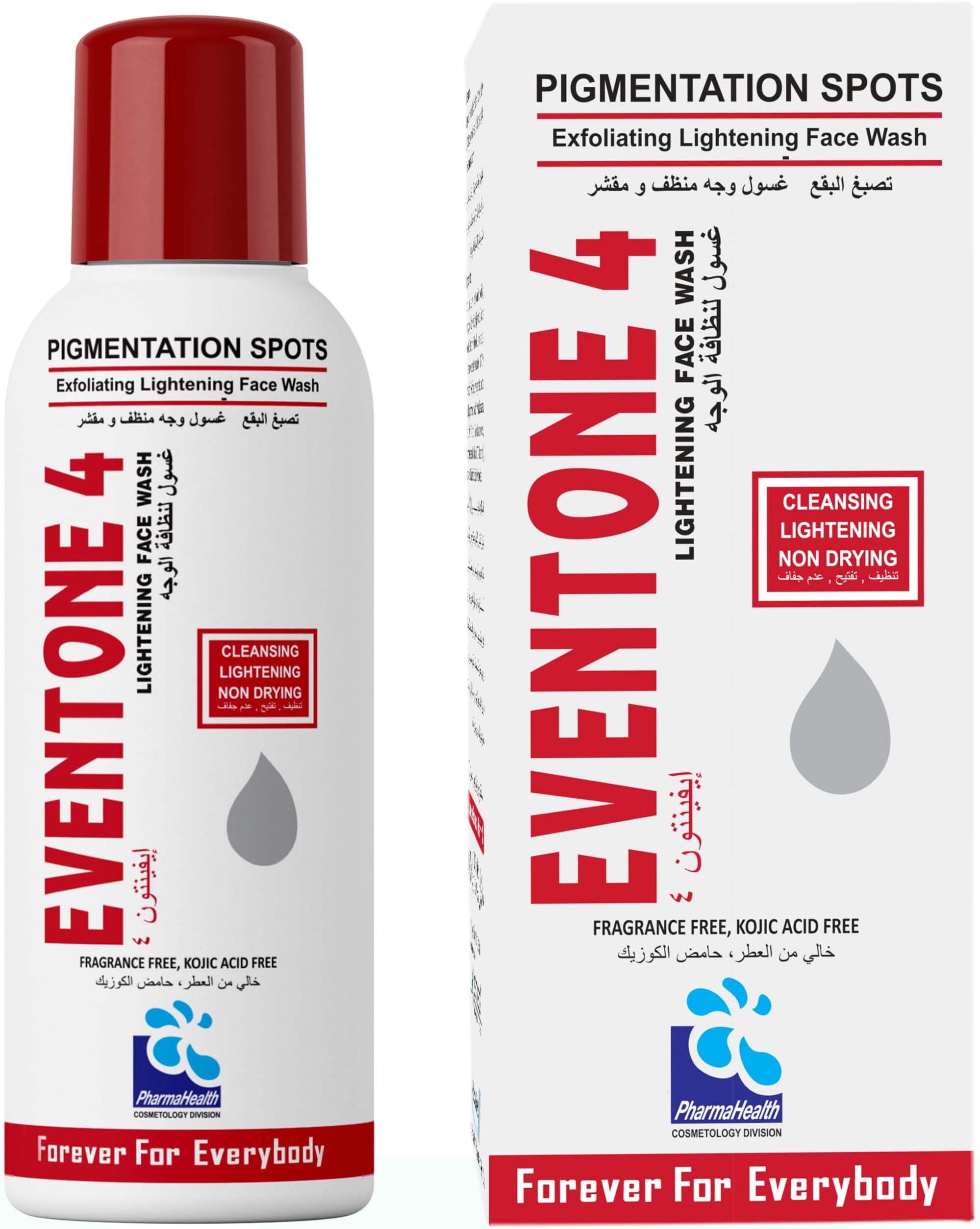 Eventone 4 Lightening Face Wash – Vitamin C, Licorice Extract & Salicylic Acid – Brightening & Exfoliating Cleanser for Pigmentation Spots – Gentle Foaming Wash for Men & Women 100 ml