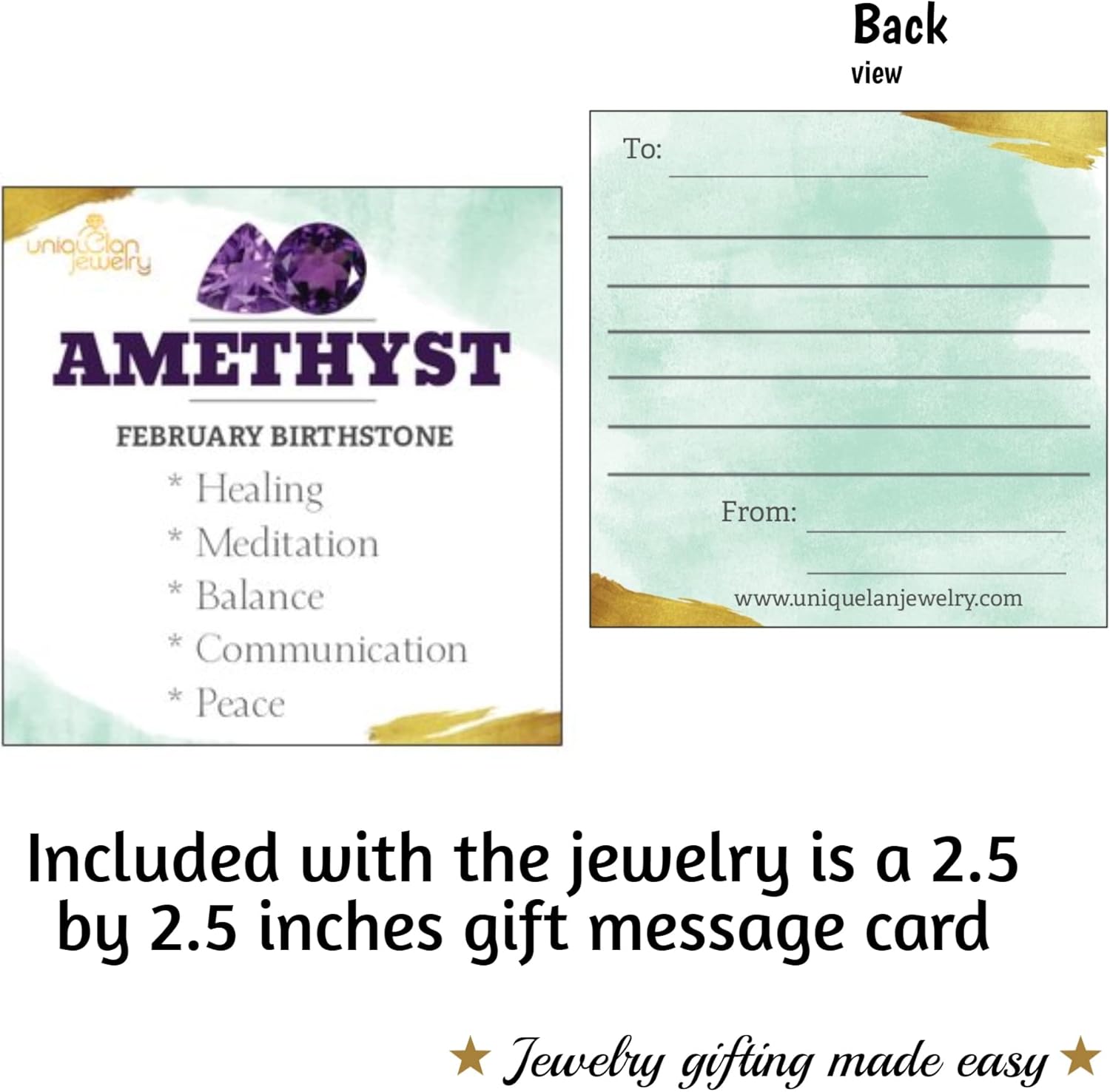 Raw Gemstone Crystal Pendant Chain and Clear Quartz Necklace, Birthstone Gift for her, Mothers day, Christmas, Anniversary, Birthday Gift, Uniquelan Jewelry - Image 3