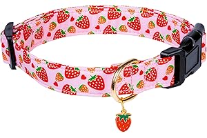 Cute Girl Strawberry Dog Collars