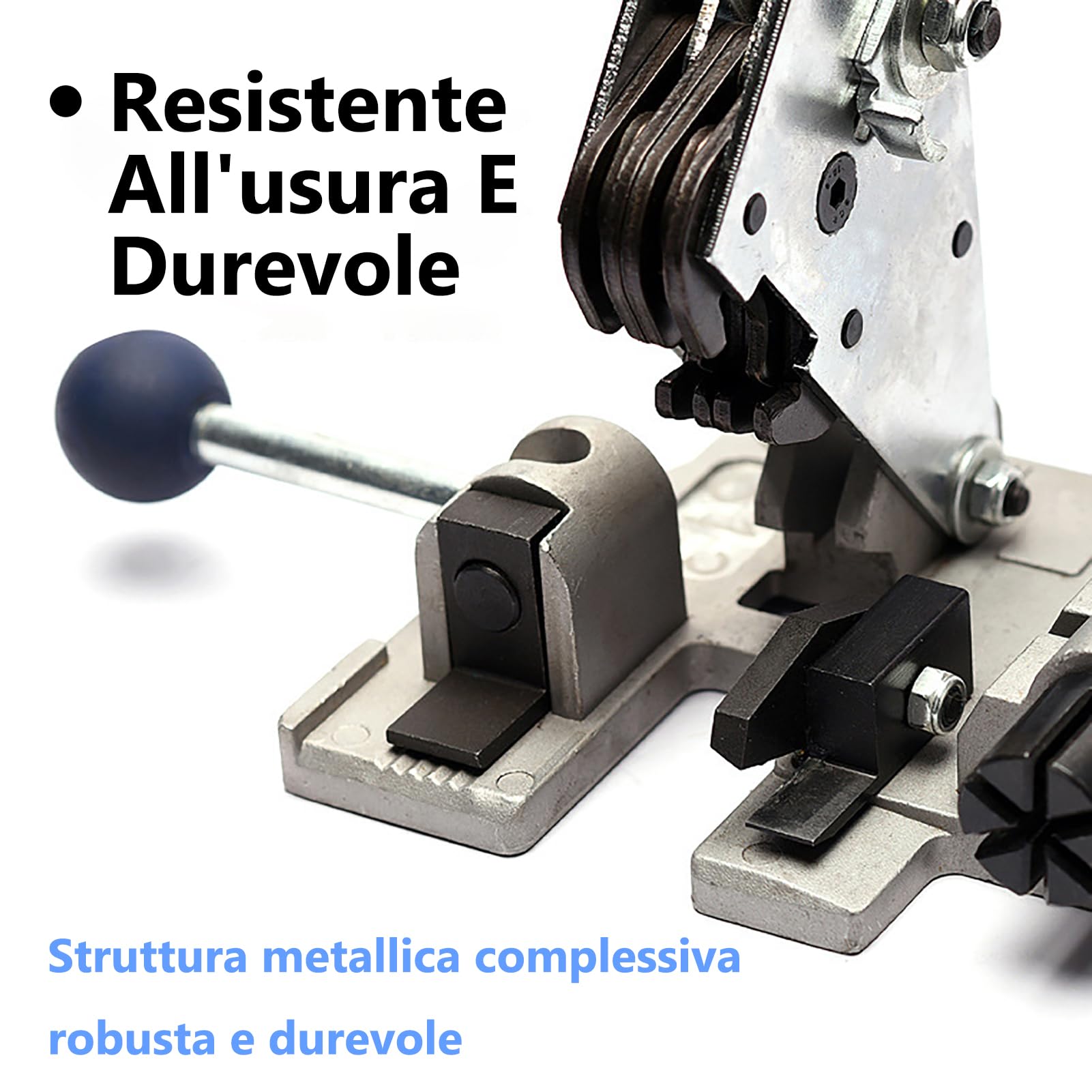 Piegatore tenditore per reggia in acciaio, set di piegatura tenditore Efficiente e durevole 3 in 1 Piegatore tenditore per reggiatrice per fascette per lavori industriali