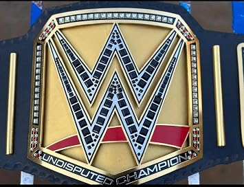 Undisputed Championship Title Belt Replica, World Heavyweight Wrestling Championship Title Belt - Adult Size - 5mm - 4.5lbs - 52 Inches Length