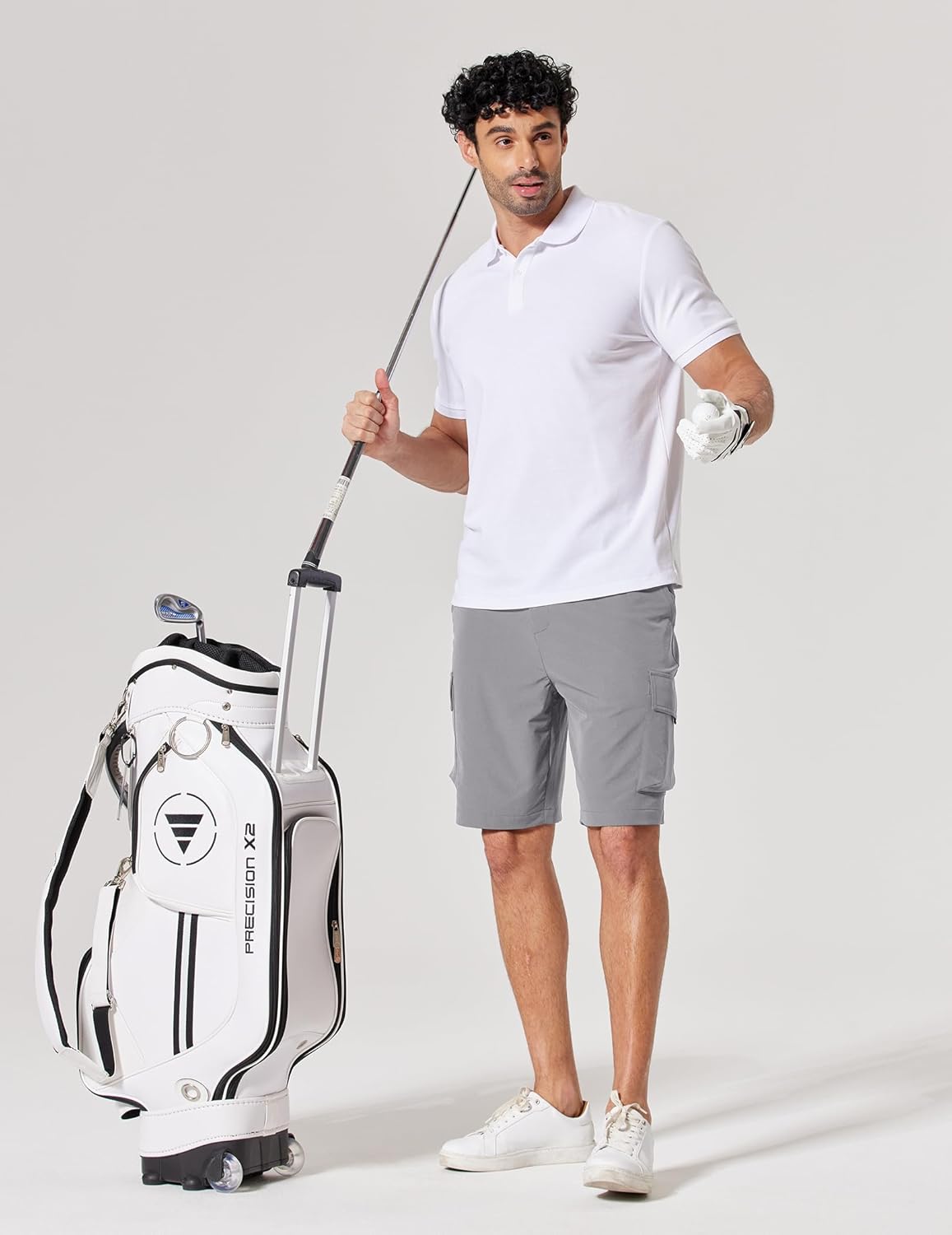 COOFANDY Mens Casual Shorts 9" Lightweight Cargo Shorts for Golf Hiking Work Fishing with 5 Pockets - Image 4