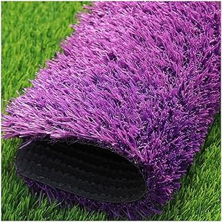 pujindu Turf, Synthetic Artificial Grass Turf, Indoor Outdoor Balcony Garden Synthetic Grass Mat, Party Wedding Christmas Rug for Backyard Patio (Color : Purple, Size : 20x47IN)