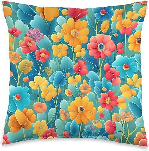 Almohada para descansar, decorativa Almohada de tiro 16x16, multicolor