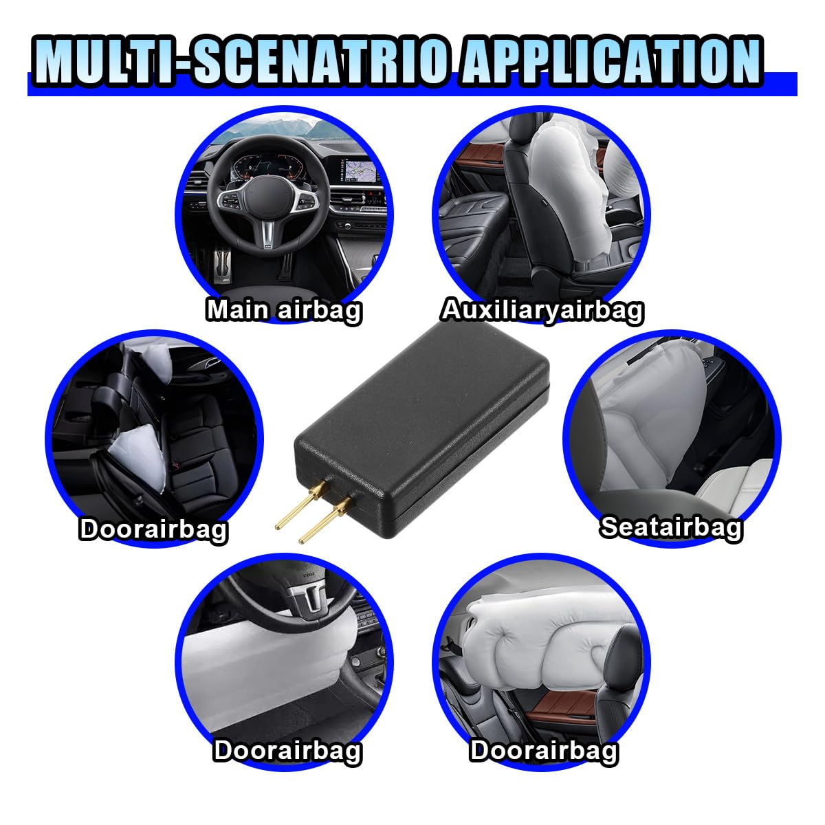 4PCS Car SRS Airbag Bypass Resistor - 12V Simulator Tool For Airbag System Diagnostic & Repair