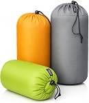 Frelaxy Stuff Sack Set 3-Pack (3L&5L&9L), Ultralight Ditty Bags with Dust Flap for Traveling Hiking Backpacking