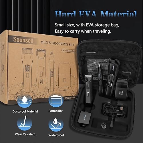 Soonsell Manscape Beard Trimmer for Men,IPX7 — bottom and base construction detail