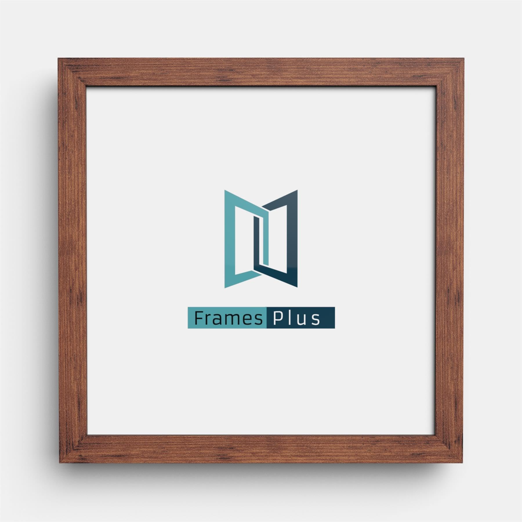 50 x 50cm Picture Frame (500 x 500mm), Wall or Tabletop Display, Shatterproof Styrene Front, Rustic