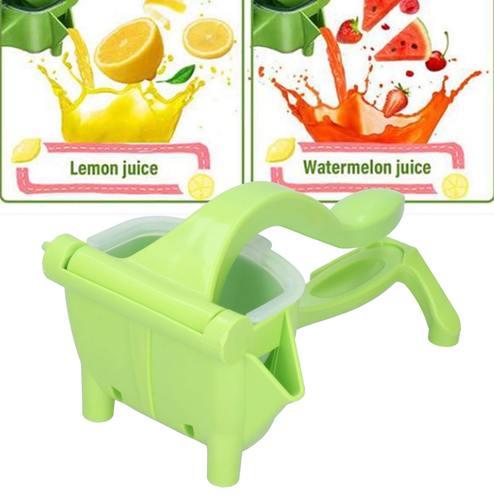Spremiagrumi Manuale Portatile In ABS Verde - Estrattore Di Succo Per Arance, Limoni E Angurie - Facile Da Usare E Pulire - 2