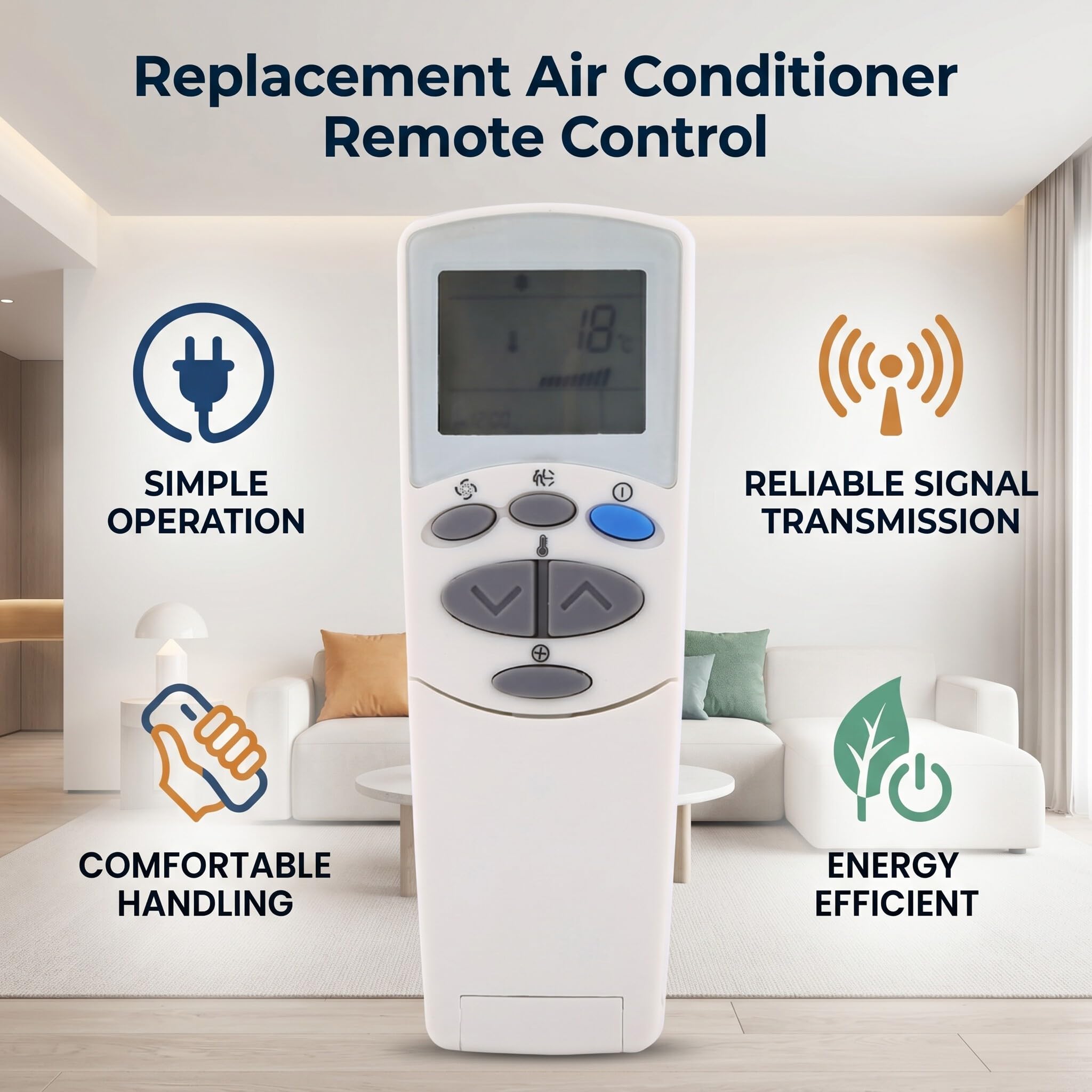 Mando a distancia de aire acondicionado para 6711A90032L, mando a distancia universal de repuesto para aire acondicionado (1)