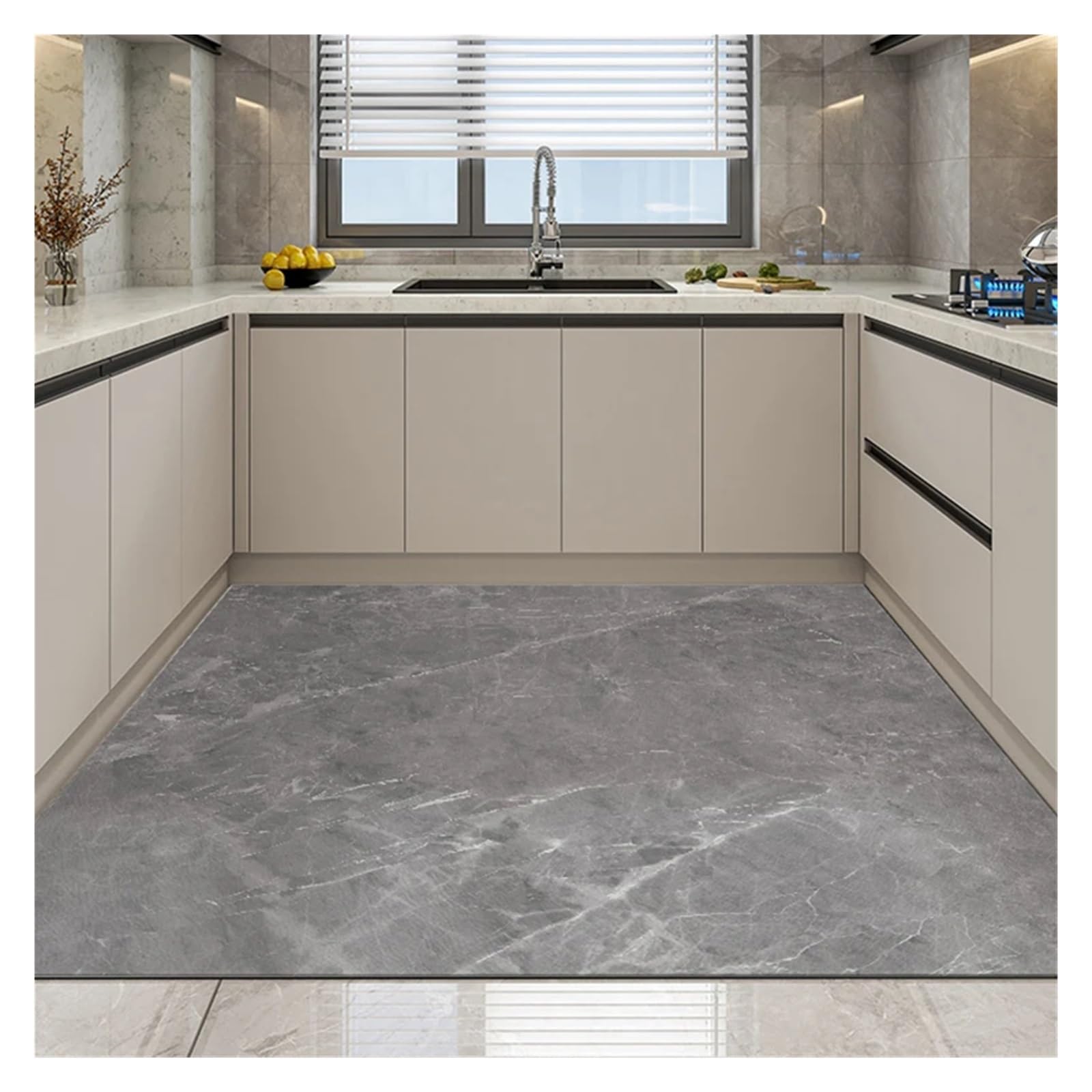 Tapis de cuisine PVC imperméable évite les glissades et protège vos sols