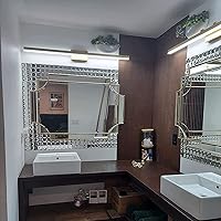 Vista 3 de Lovdeco Peel and Stick 2" Mirror Glass Mosaic Tile 9 Faces Beveled Silver Crystal Mosaic Tile for Kitchen Backsplash, 12x10 Inch, 5 Sheets