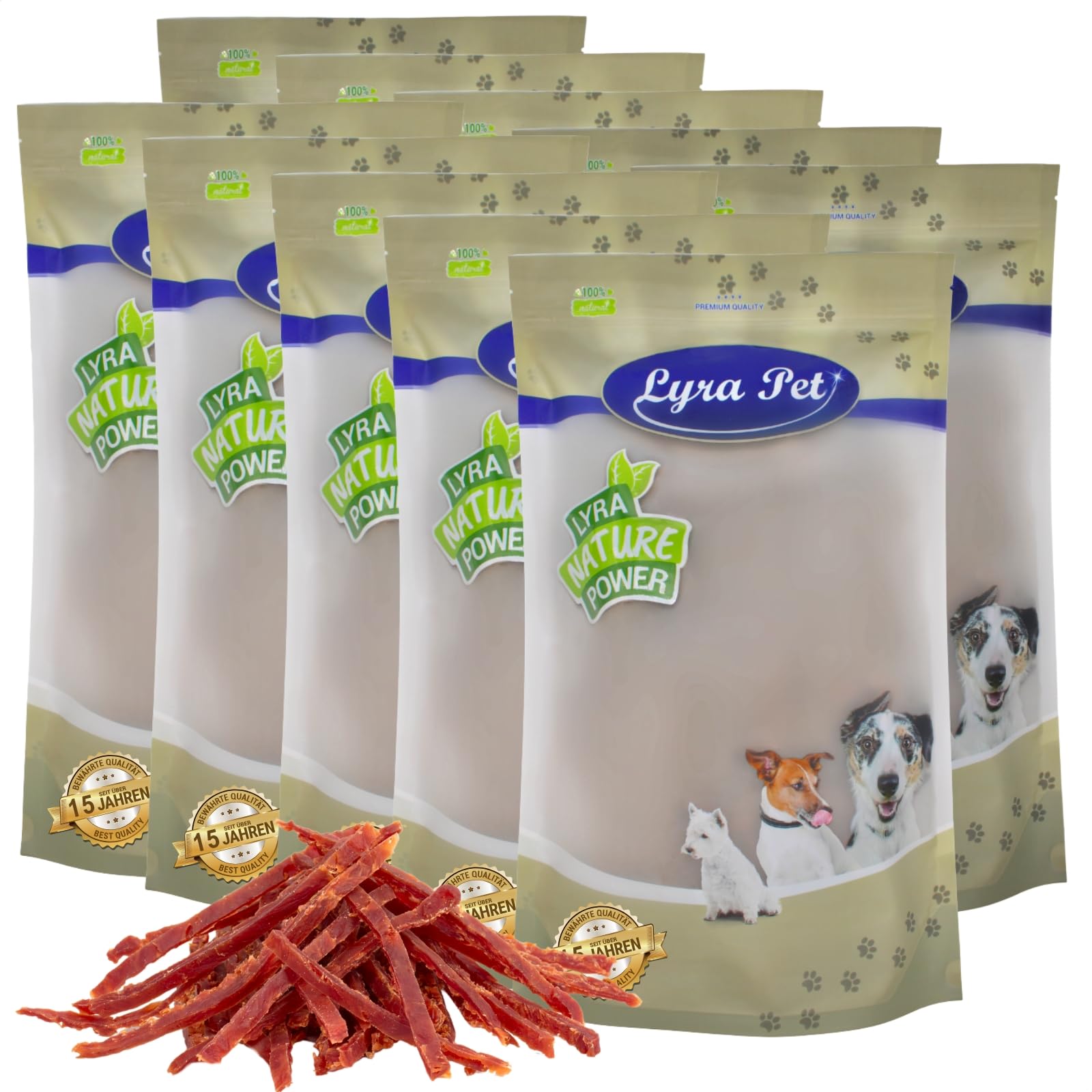Lyra Pet® 10 kg Entenbrustabschnitte - Kausnack für Hunde | Leckerli für Hunde - Proteinreicher Kauartikel mit Ente - Idealer Belohnungs- und Trainingssnack - Gut verträglich
