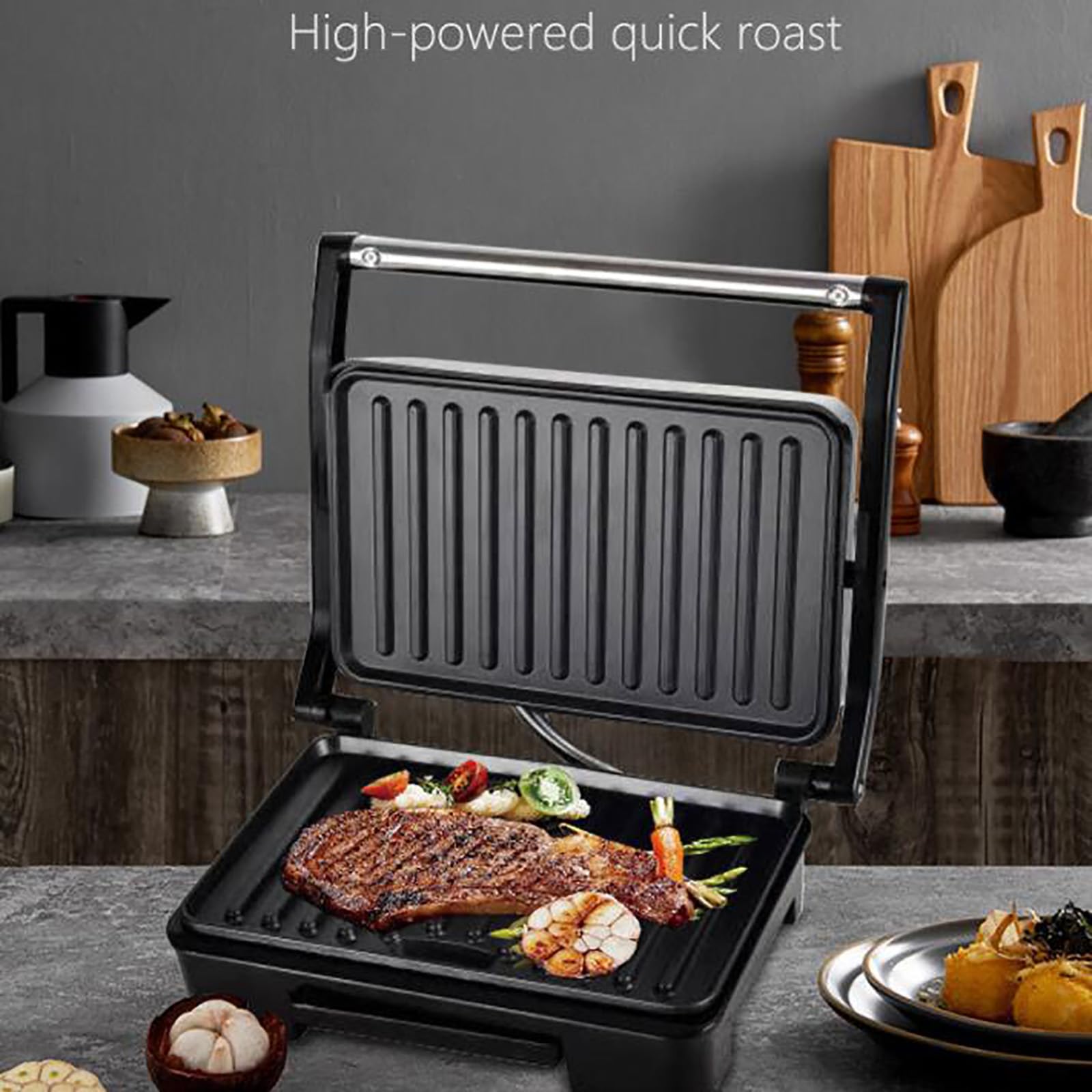 Grill Sandwichera Electrica Black Decker Panini Sandwichera