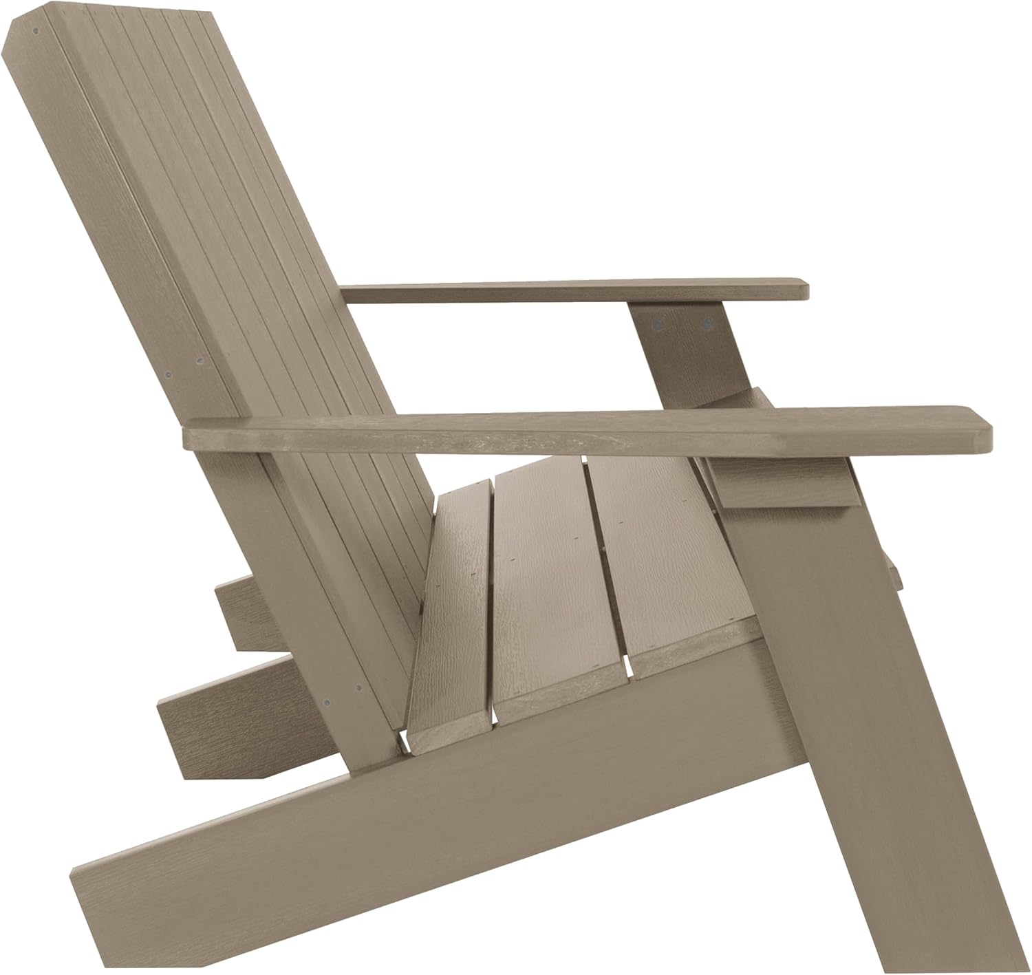 highwood Italica Modern Outdoor Adirondack Loveseat, Woodland Brown