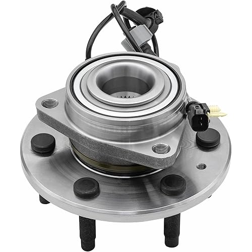 4x4/4WD Front Wheel Bearing Hubs Assembly Compatible with Chevy Silverado 1500/ Suburban/Tahoe, GMC Sierra 1500/ Yukon XL, Cadillac Escalade/ESV/XTS, 6 Lugs w/ABS, Replaces 515160, 1PCS