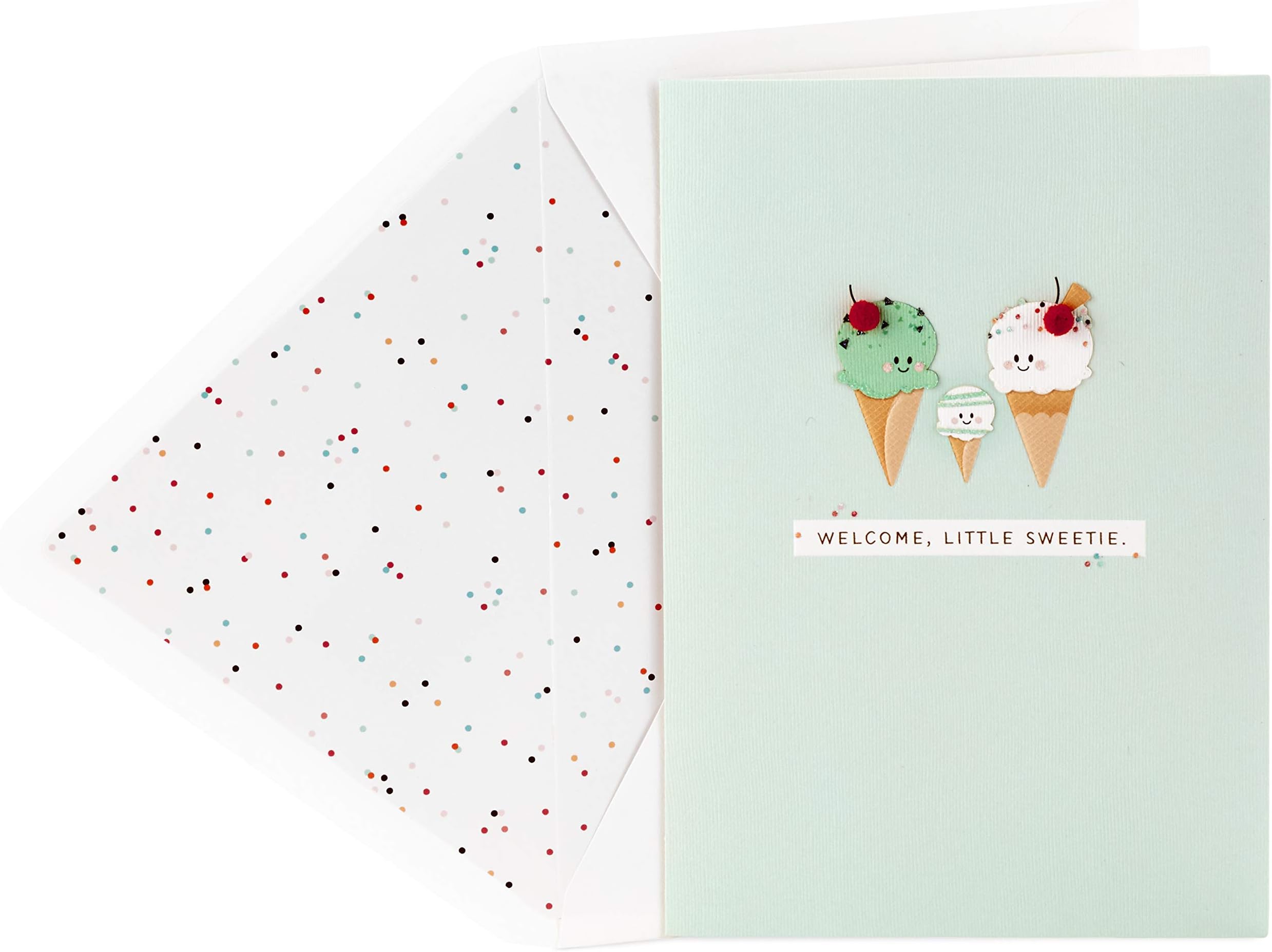 HallmarkSignature Baby Shower Card (Ice Cream Cones)